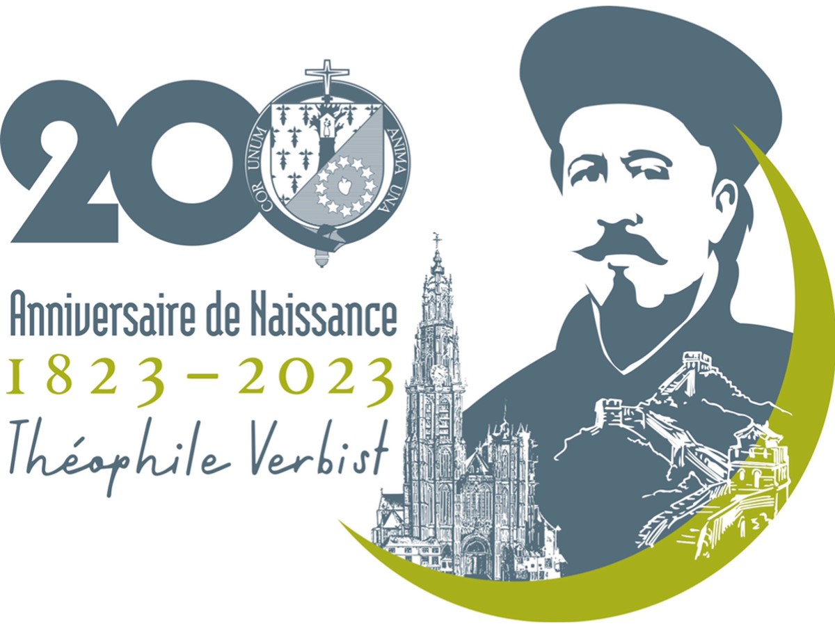 Le logo pour honorer le 200e anniversaire de la naissance du Père Théophile Verbist
